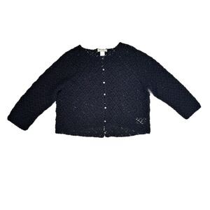 Sweater Top Women XLP Forest Fairy Boho Cropped Twee Indie Black Cottage